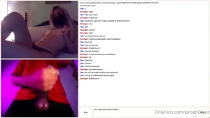 Watch the full 22-minute video of this petite blonde on omegle here