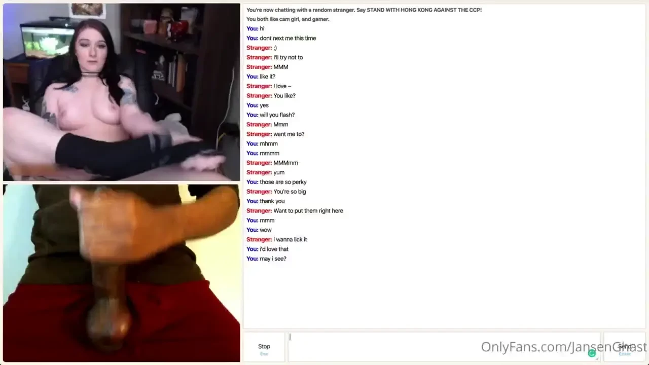 Hauntboo skipped me the first time i found her on omegle but i think 