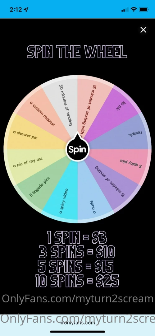 Spin the wheel if you think you can handle it 