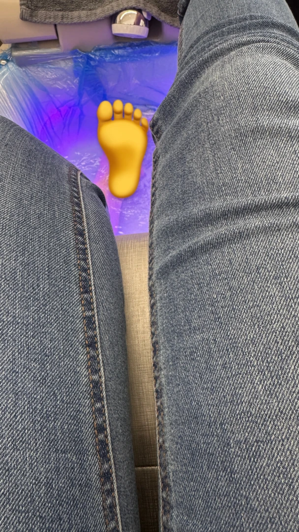 Getting the toes done 