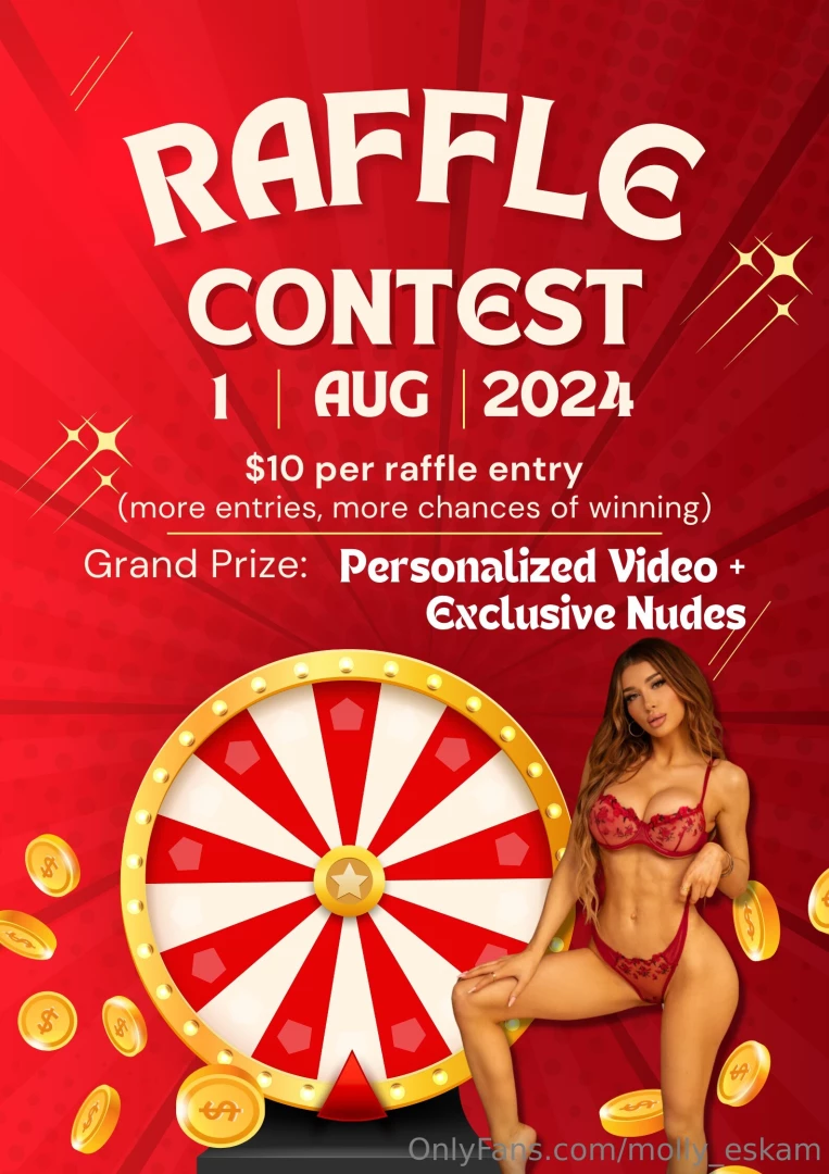 Win a personalized video and a bundle of nudes for only 10 raffle ends 