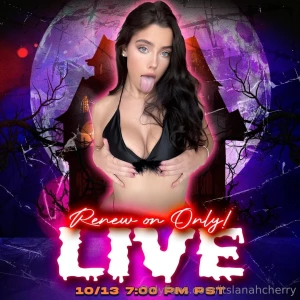 I m going live tonight 7pm pst renew on only get ready to experience