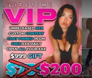 50 off my life time vip for 2 fans only first to tip 100 275 bundle of