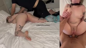 He bound my arms behind my back before fucking me hard and fast he