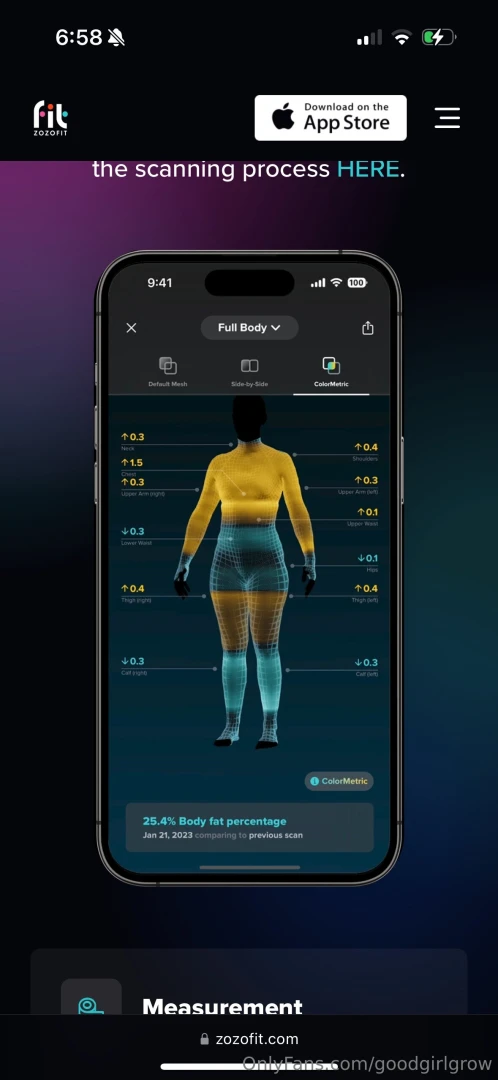 It s a body scanner suit that pairs with their app to make three part 1 
