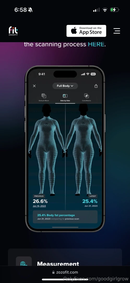 It s a body scanner suit that pairs with their app to make three part 2 