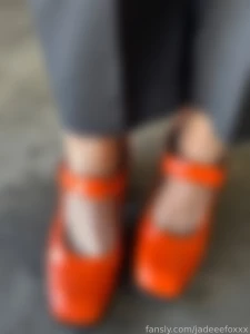 How do i look with this look my orange shoes are beautiful right
