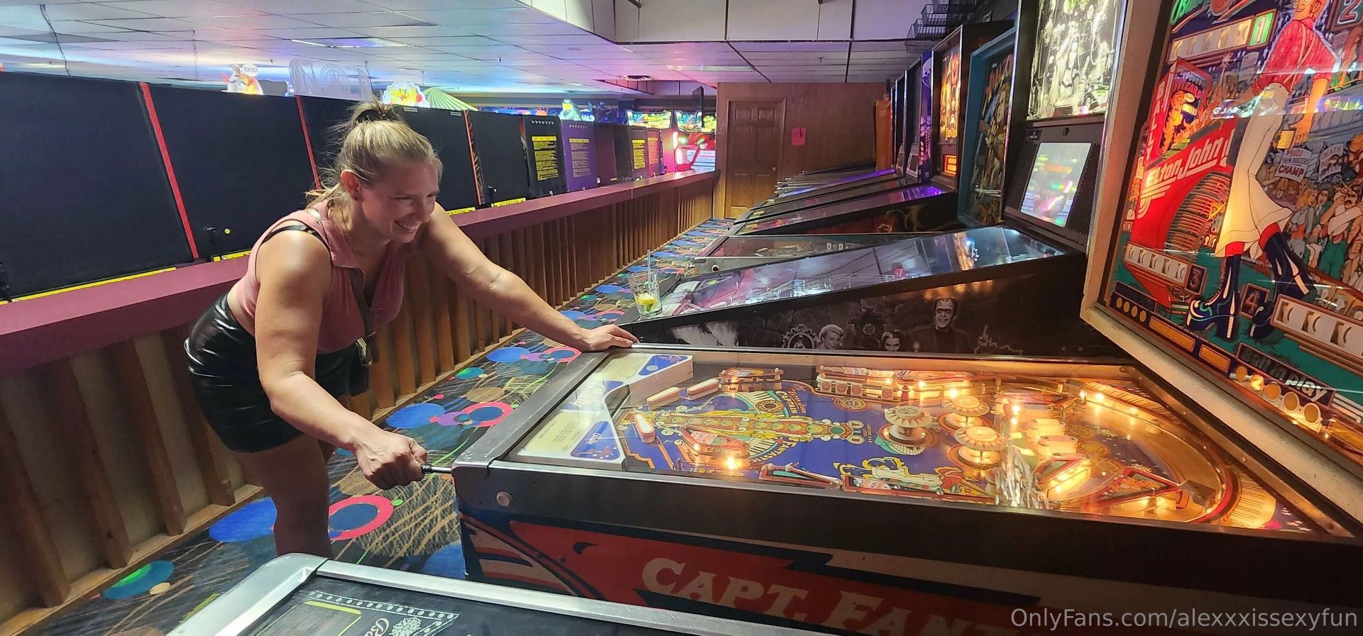 Had a fun night at the bowling alley playing pool and pinball met up part 4 