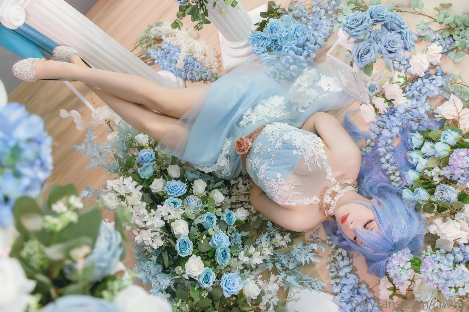 I got first photos from long hair rei photoshoot and i love them so part 1 