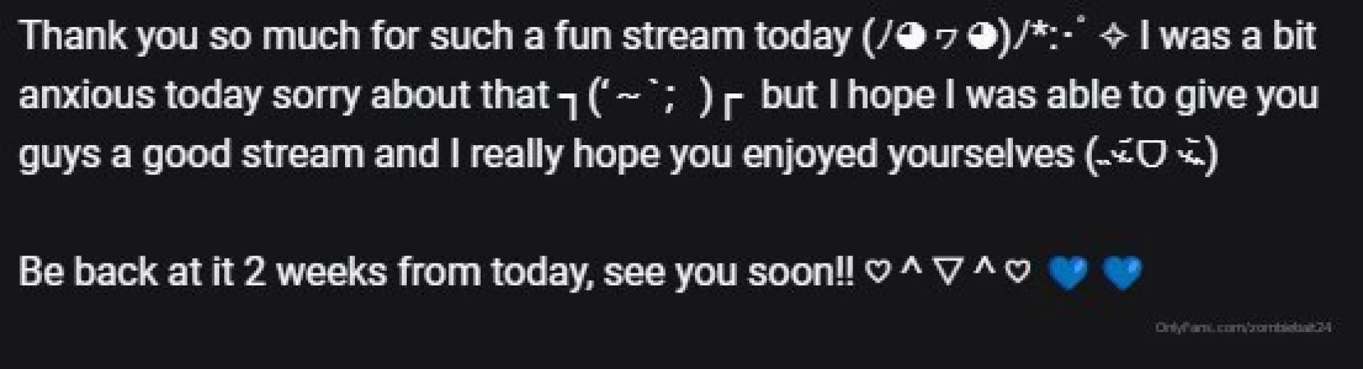 Of being weird and said there a restricted word oh well 