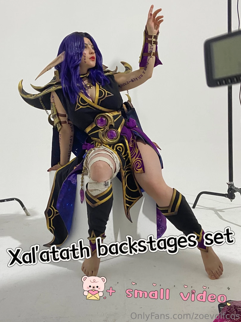 A small pack of my xal atath behind the scenes photos just an upclose 