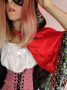 This halloween i was red riding hood and he was the big bad wolf as part 1