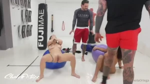 Hard sex with personal trainers foursome creampie 30 minuts long vid