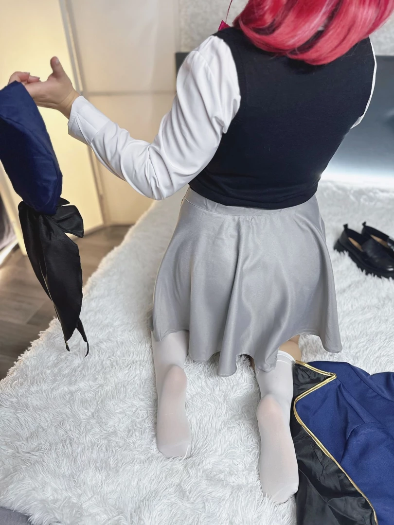 Fyp cosplay oshinoko kana kanaarima uniform cosplayer feet 