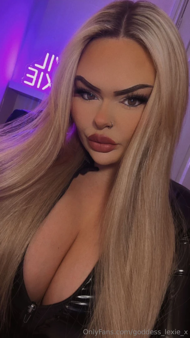 Blonde pvc and bratty how could you resist 