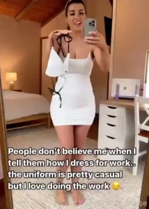 I love my uniform although it s usually much less milf bigtits mom