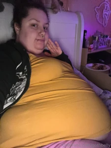 Me last night relaxing in bed with some snacks and watching stuff hehe