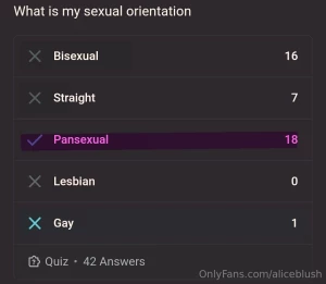 Results pansexual but gay or queen works too