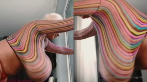 Roxi s big boobs from below