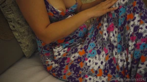 Hey guys doing my chores in a dress after lunch