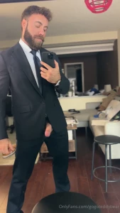 Wearing a suit with my cock sticking out still feels formal to me