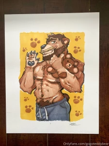 Decided to draw teddy bear if anyone is interested in this 1 1 signed