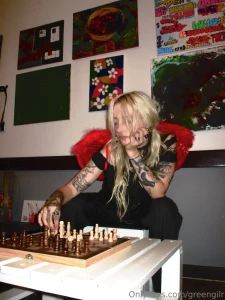 Will you beat that silly girl at chess