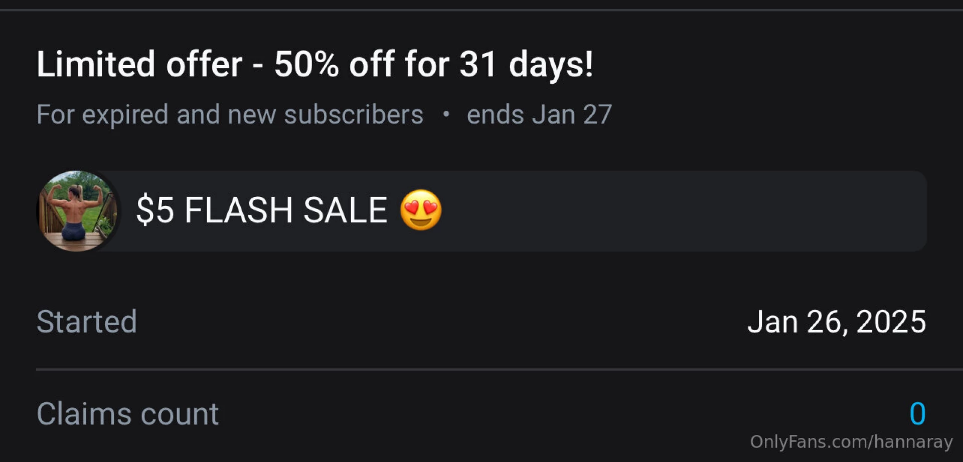 5 flash sale to join my vip page hannarayvip 