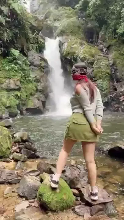 You took me to a waterfall and then demanded me to put my hands behind 