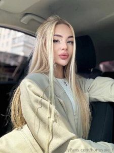 Just a car selfie or maybe a quiet moment of feeling completely in