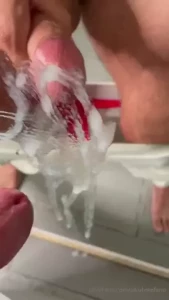 Wednesday solo special watch me cum a huge load on a mirror and then