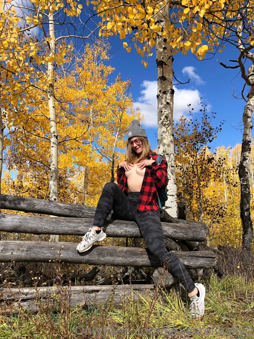 Isn t autumn beautiful in the mountains we could do it on the trail 