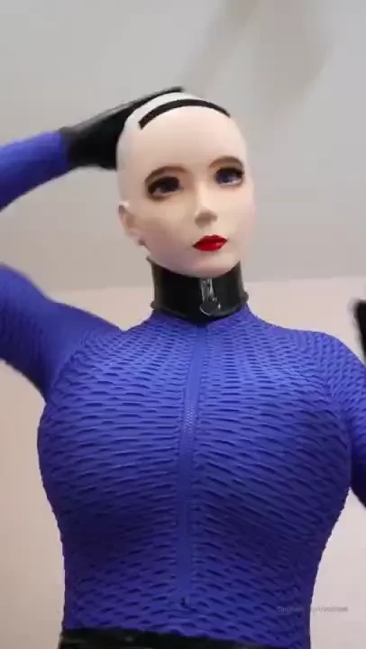 1 slip mask over doll head 2 gag and blindfold 3 unzip big doll 