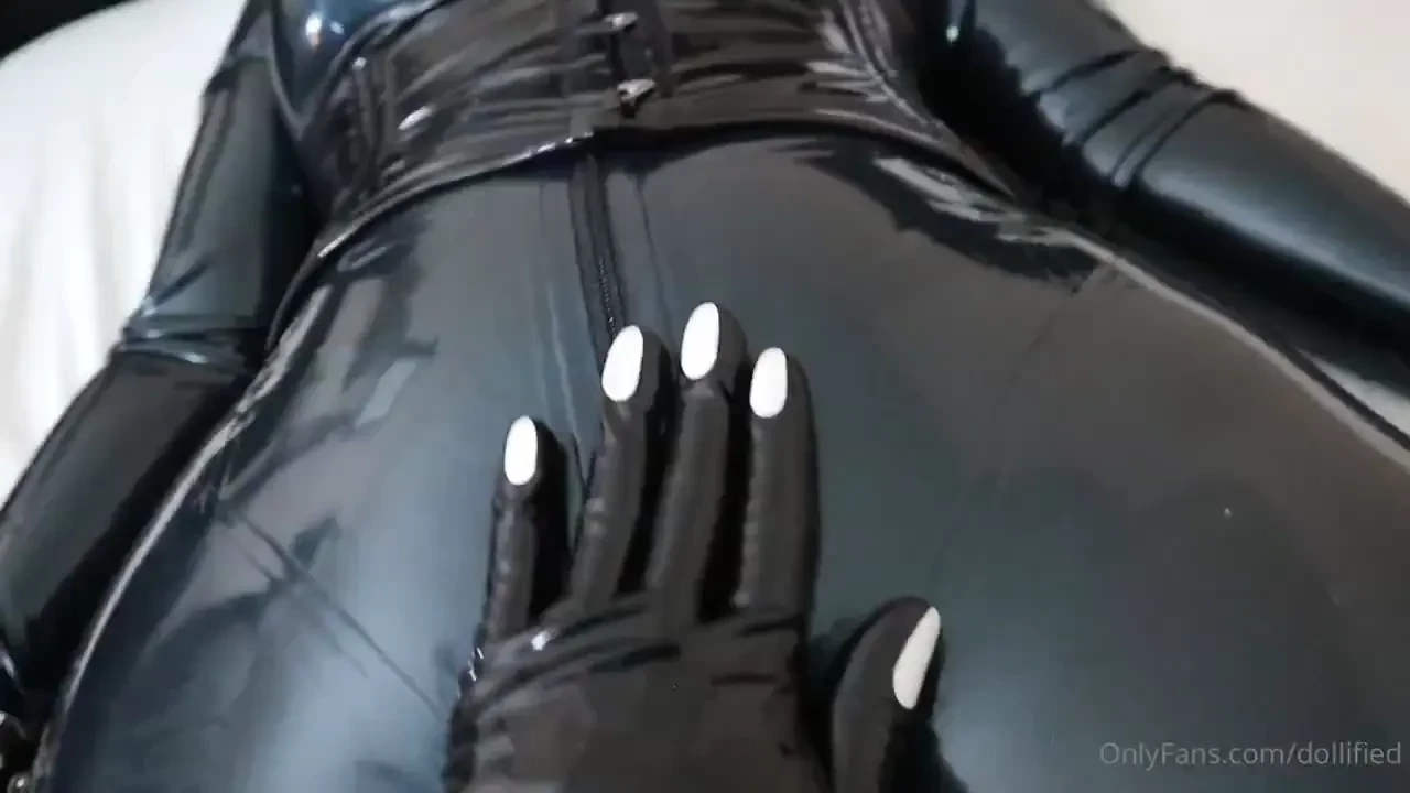 When two completely rubberized objects one kigurumi and one a latex 