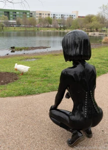 Shiny black kigu exploring nature i m exited - it s finally that brief part 2