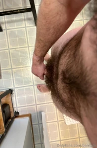 Just out of the shower and everything is so fluffy chest belly bush