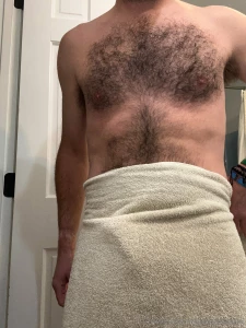 Getting ready to hop in the shower