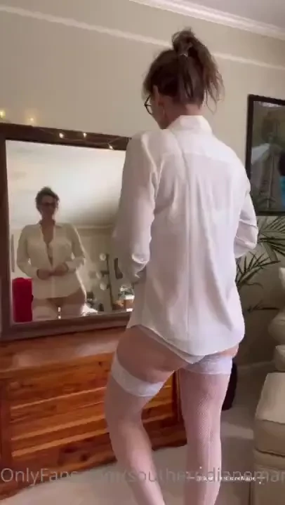 What do you think of white lace sheer blouse and thigh highs 