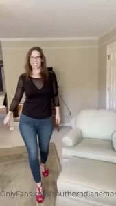 Private page of my youtube bra or no bra black sheer top jeans and red