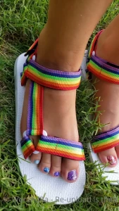 The rest of the small set in 2020 for the rainbow sandals with rainbow