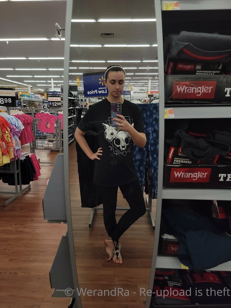 Barefoot shopping in walmart lifestyle snapshots take myself and short part 2 