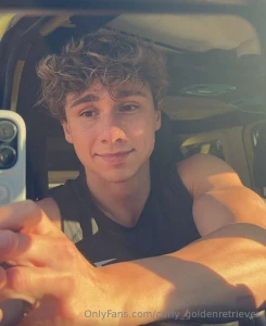 Of course the goldenn retriever caught the goldenn light