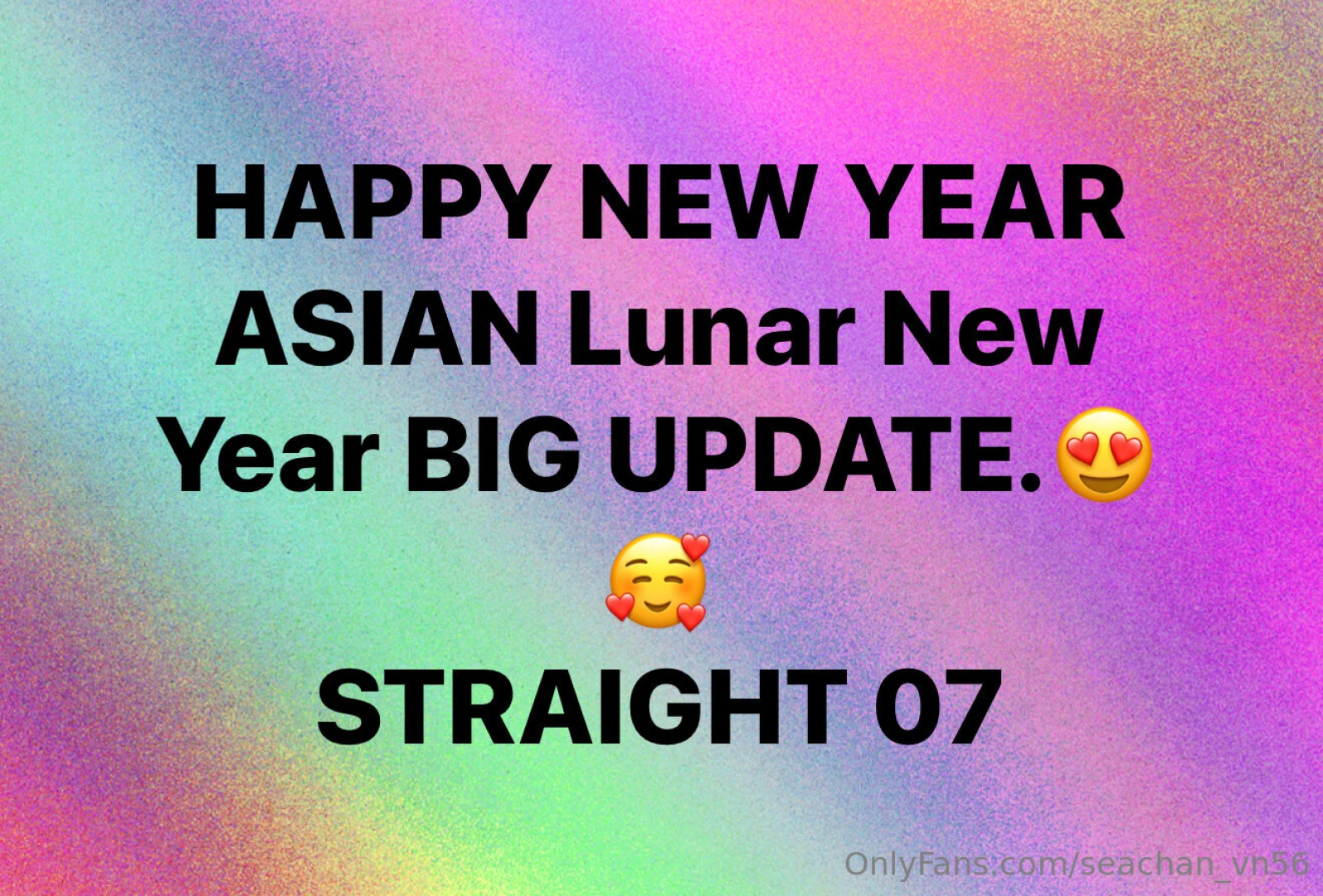 Happy new year asian lunar new year big update straight 07 