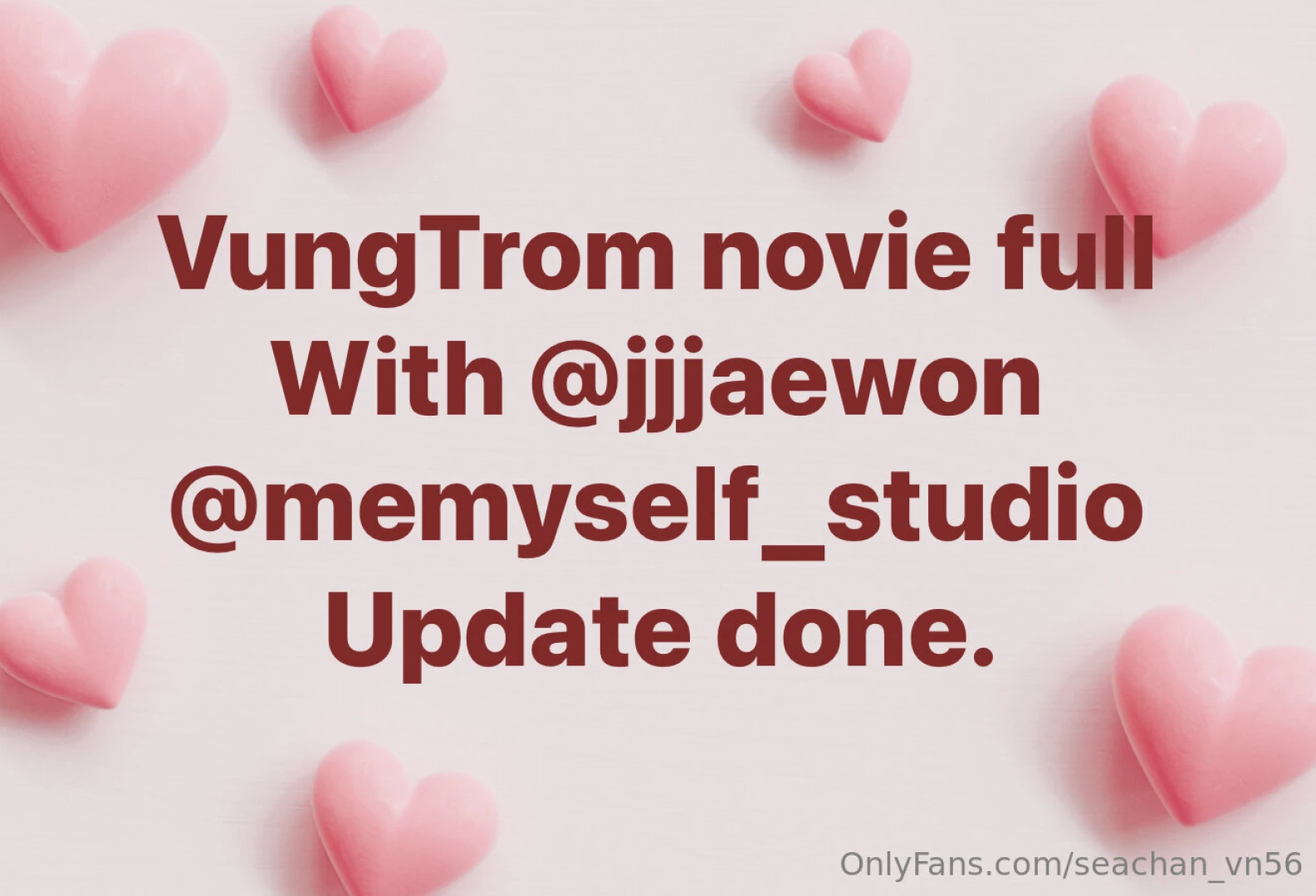 Vungtrom novie full with jjjaewon memyself_studio update done part 1 