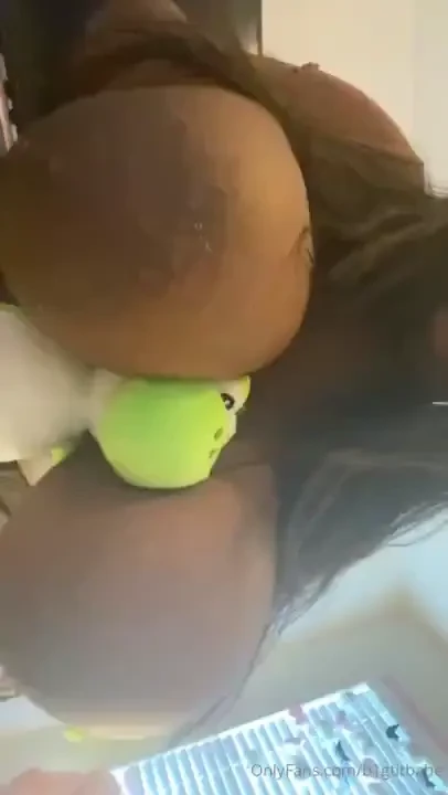 Squishing my boobs under yoshi let me know which is plushie you want 