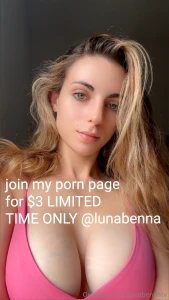 Onlyfans com lunabenna hurry while it lasts