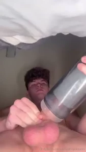 Cock gets thicker with this new toy makes me cum all over myself