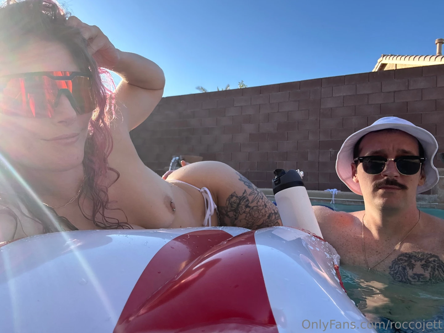 Pool chillin on 4th of july with sexystellaskye 