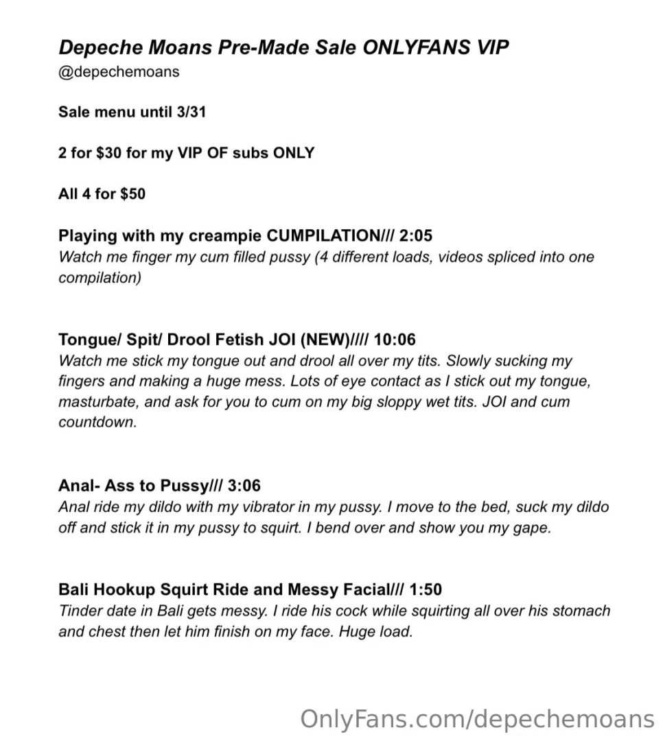 Sale until end of month 