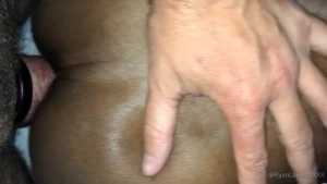 Breeding a black twink his hole was so tight but he was a little